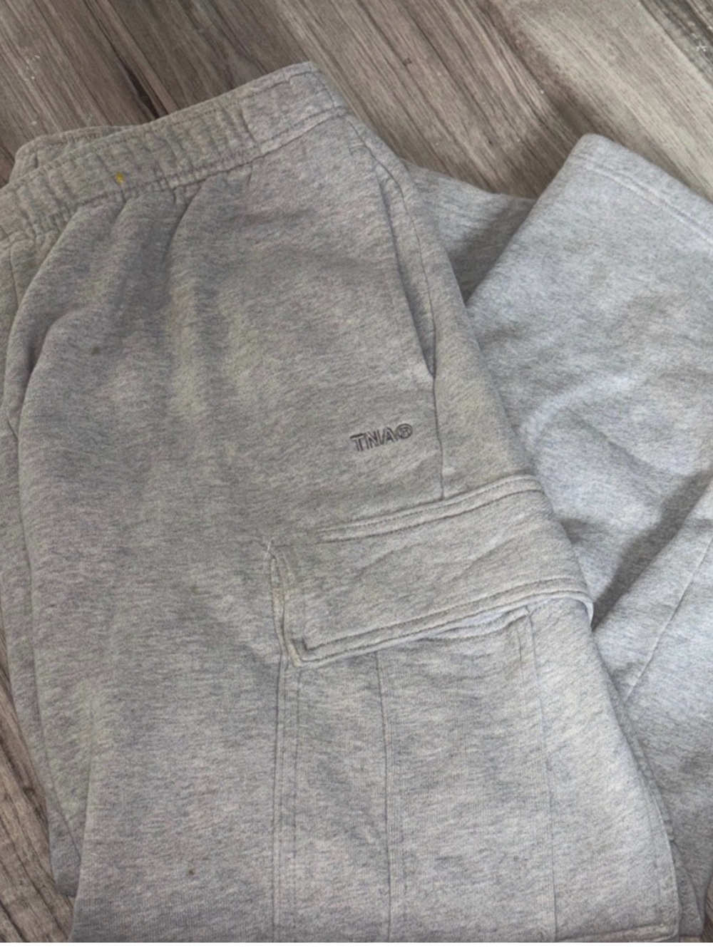 Aritzia grey cargo sweatpants
